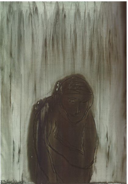 Human Being Spirit, 2003, Acrylic..paper, 100x71cm